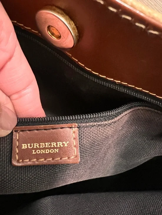 Burberry Novacheck Haymarket Coated Canvas Tote - Picture 7 of 9